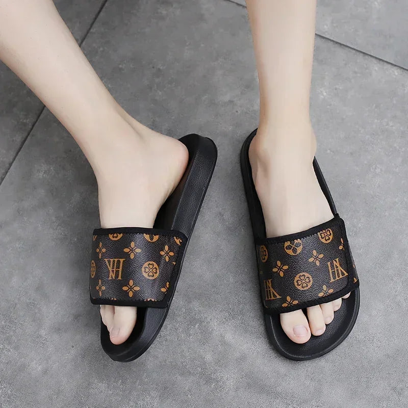 Sandalias De Piel Auténtica Para Hombre Chanclas Cómodas Para Casa Zapatos De Verano Mens Shoes Men Sandals