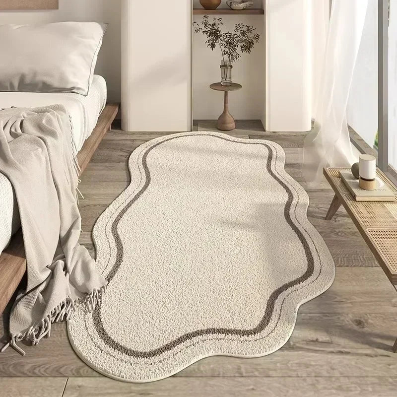 Irregular Living Room Large Area Carpets Minimalist Bedroom Bedside Carpet Plush Coffee Table Rugs Soft Comfortable Rug Alfombra