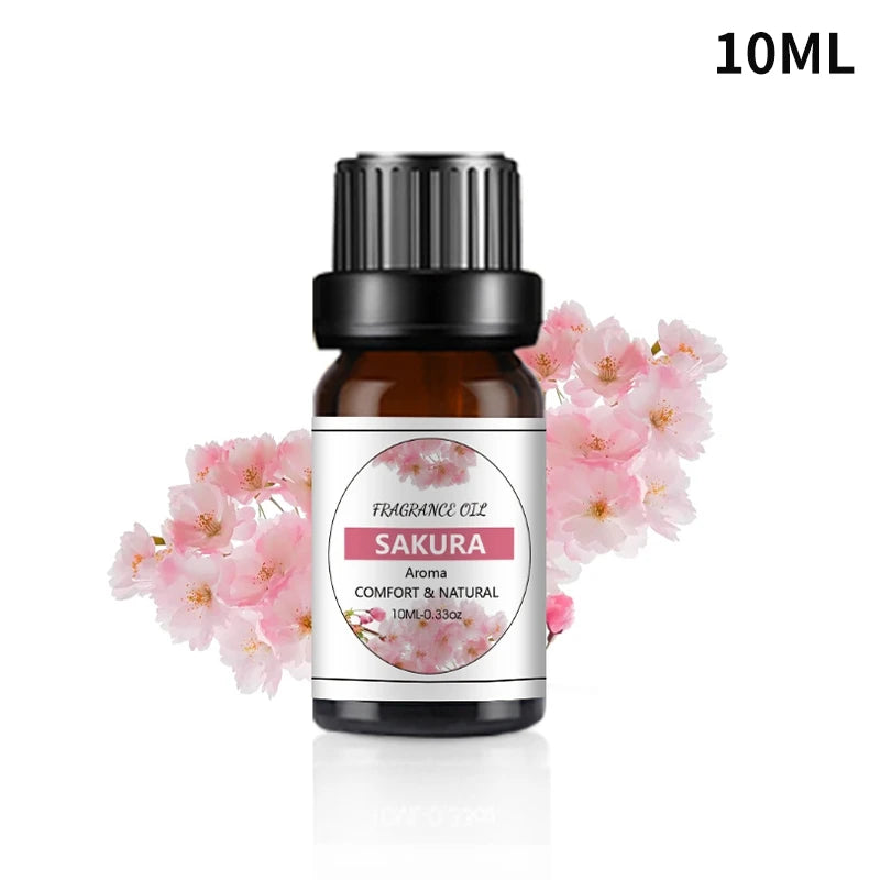 Multiple Aroma Aromatherapy Essential Oils Candles Making Diffuser Pure Nature Oil Water Soluble Humidifier Natural Flower Aroma
