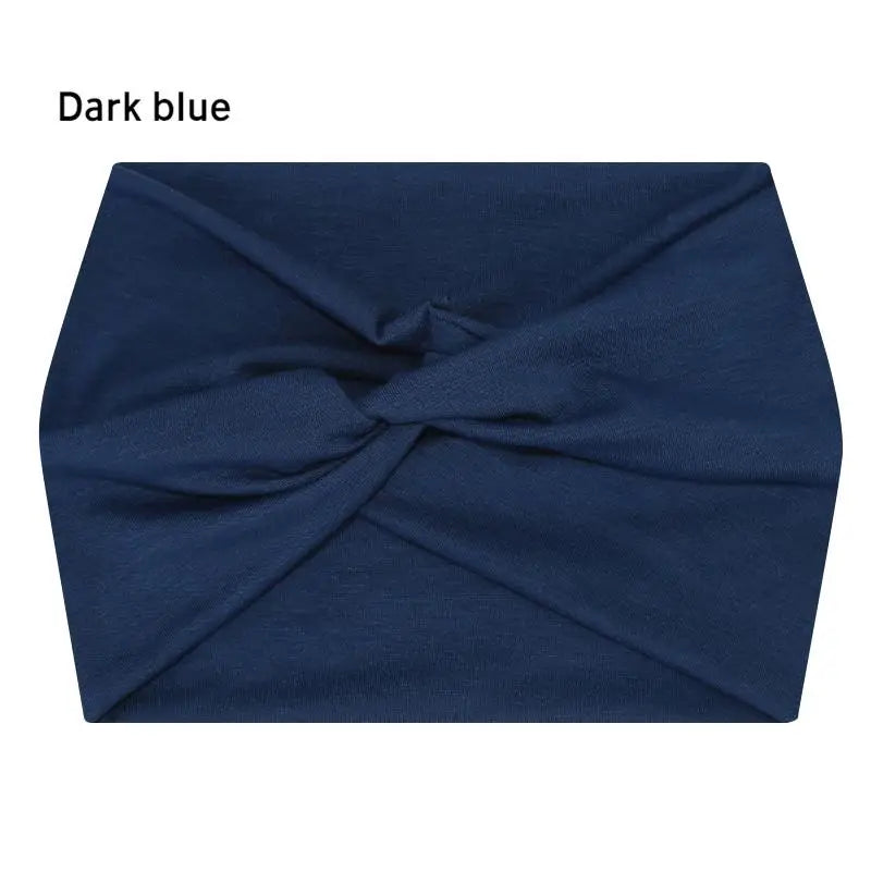 Wide Elastic Headband Hairband Pilates Yoga fitness Running Cycling Sweatband Turban Makeup Hair Hoop Makeup Headwrap for Women