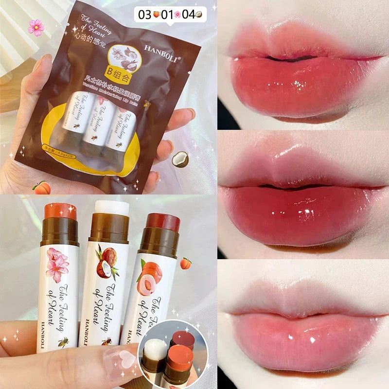 Lasting Moisturizing Colorful Lipbalm Nourishes Lip Reduces Liplines Anti Dry Crack Lipsticks Natural Female Lips Care Lipgloss