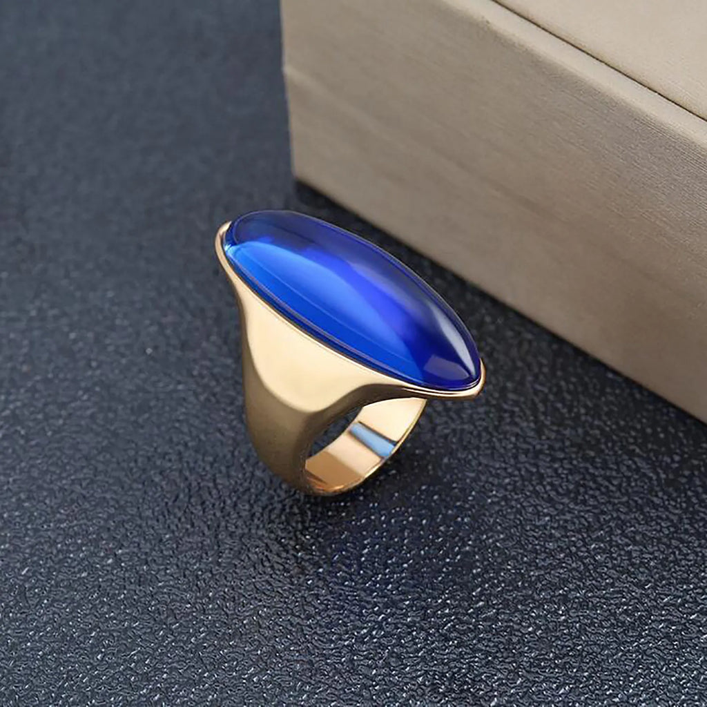 Women'S Crystal Ring Retro Metal Alloy Cool Rings Sophisticated Trendy Minimalist Jewelry Men Daily High Class Sense Accessories