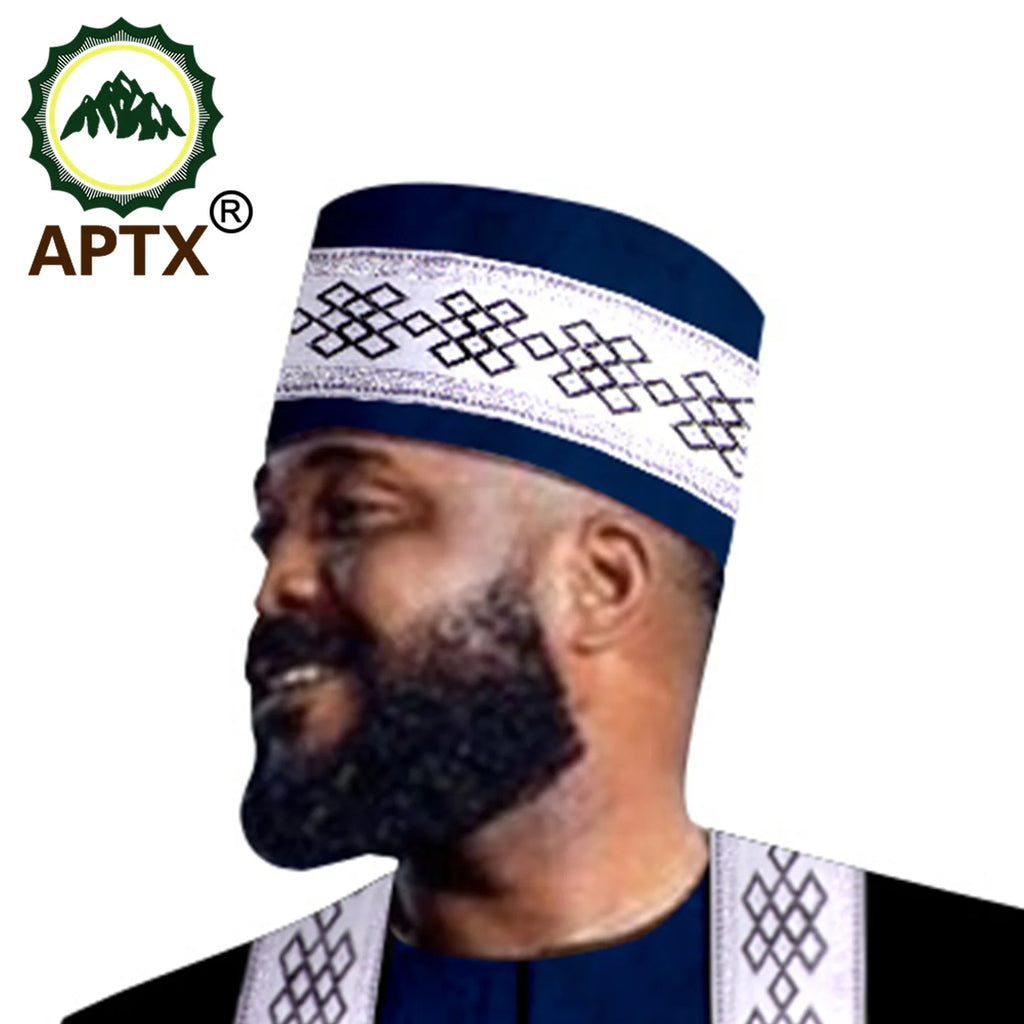 Men Prayer Hats Islamic African Muslim Kippah Arab Webbing Caps Men Arabia Cotton Embroidery Wrap Muslim Islam Men Hat Headscarf