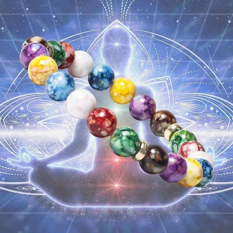 Good Luck Bracelets for Women Real Natural Stone 7 Chakra Beads Girlfriend Mom Gift Original Jewelry Luxury Beaded Bracelet