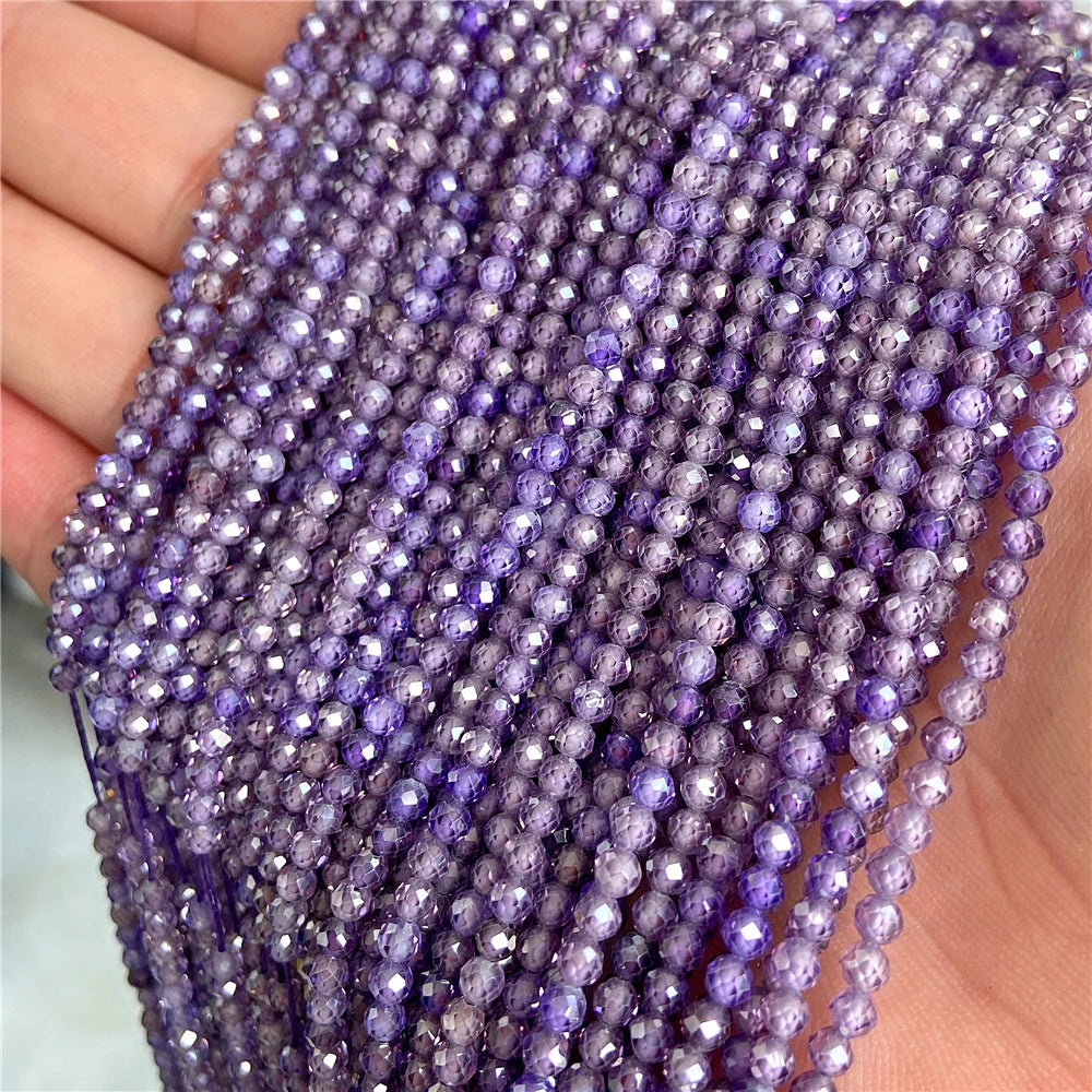 Faceted Natural 2 3 mm Stone Bead Zircon Rose Quartzs Amethysts Rubys Agates Seed Beads for Jewelry Making Beadwork DIY Supplies