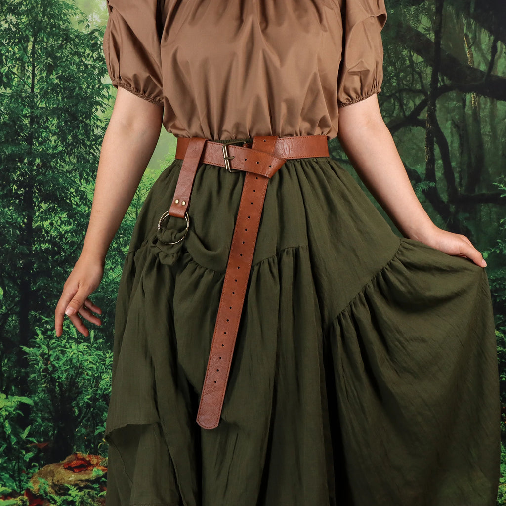 Medieval Plain leather belt waist accessory PU Belt From The Renaissance Era Medieval Viking Skirt And Hiking Accessories