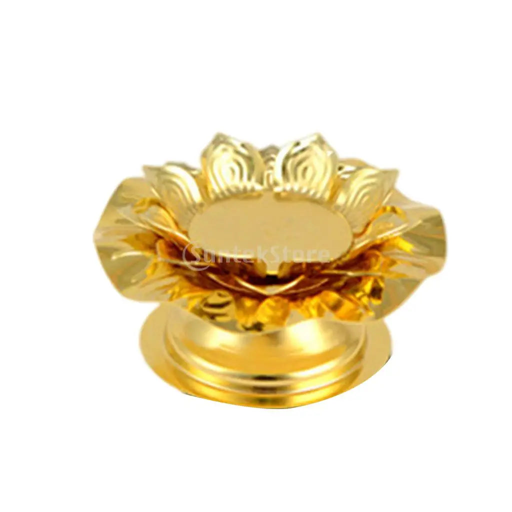 Retro Tibetan Buddha Oil Lamp Candlestick Holder Ghee Lamp Holder Candlestick for Home Desk Decoration Ornaments Buddhist Gifts