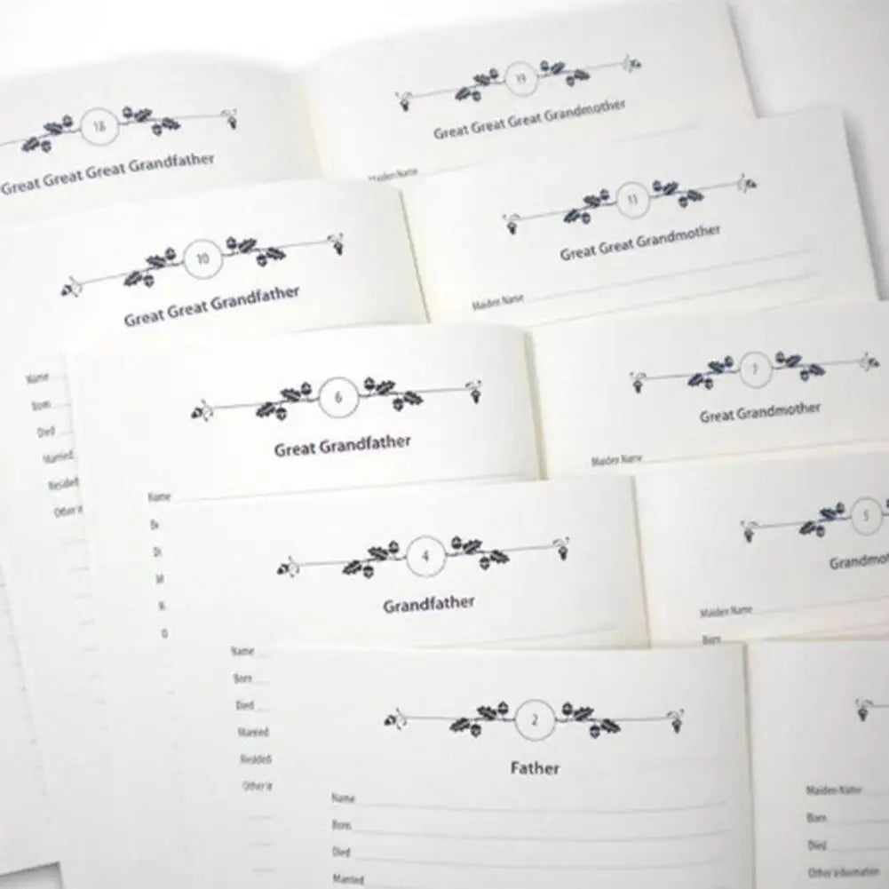 Family Tree Notebook Memories of Ancestors Record Book Smooth Writing Tree Print Chart Meaning Family Gift Genealogy Journal