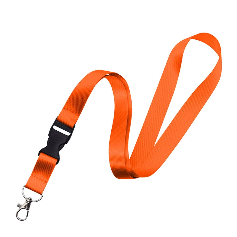 50 PCS Customized Logo Lanyard Full Color Printing Company Logo 2cm Wide Personalized Neck Strap For Key Chain Staff ID Card