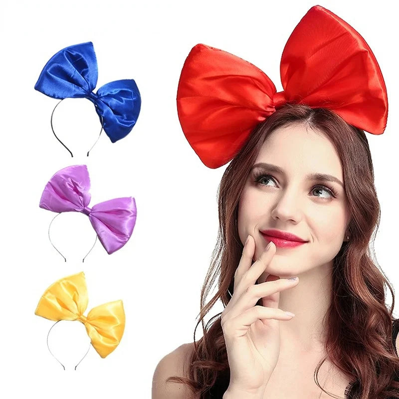 Women Girls  Bridal Big Hair Bow Knot Headband band  Hoop for Birthday Wedding  Cosplay Costume Party  Christmas