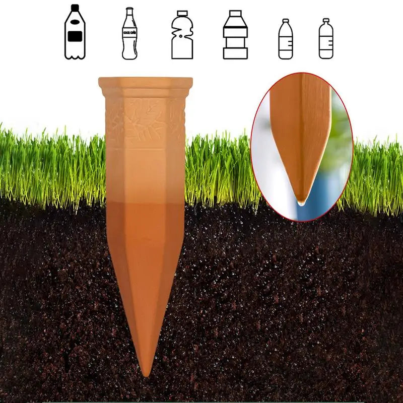 Terracotta Plant Watering Spikes Self Plant Watering Spikes 4pcs Terracotta Automatic Plant Waterer Devices Terracotta Slow