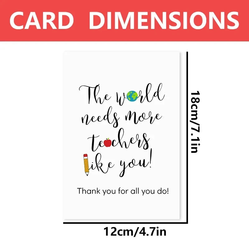 1 pc Teacher appreciation card. Teacher thank you sign.