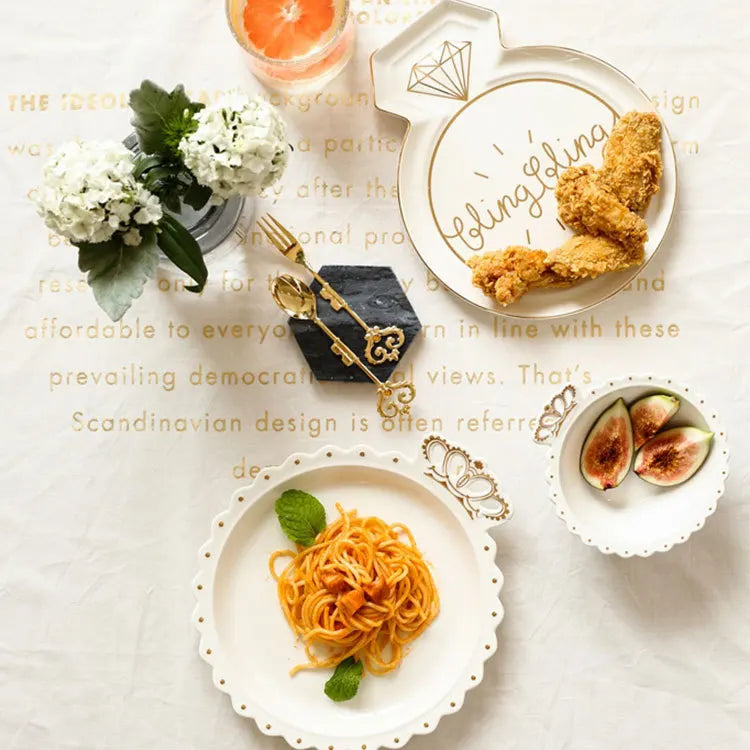 Small Decorative Ceramic Dish Plate Earrings Trays Jewelry Necklace Storage Trinket Dish Wall Plate Vanity Tray Wedding Gift