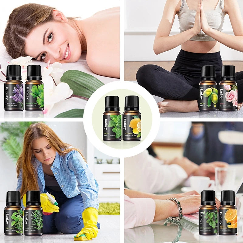 Multiple Aroma Aromatherapy Essential Oils Candles Making Diffuser Pure Nature Oil Water Soluble Humidifier Natural Flower Aroma