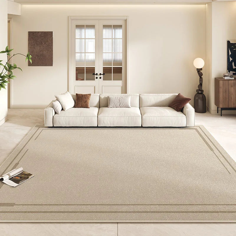 Beige Irregular Carpet Artistic Striped Geometric Rugs Luxury Living Room Decoration Carpets Easy Care Non Slip Bedroom Rug 양탄자