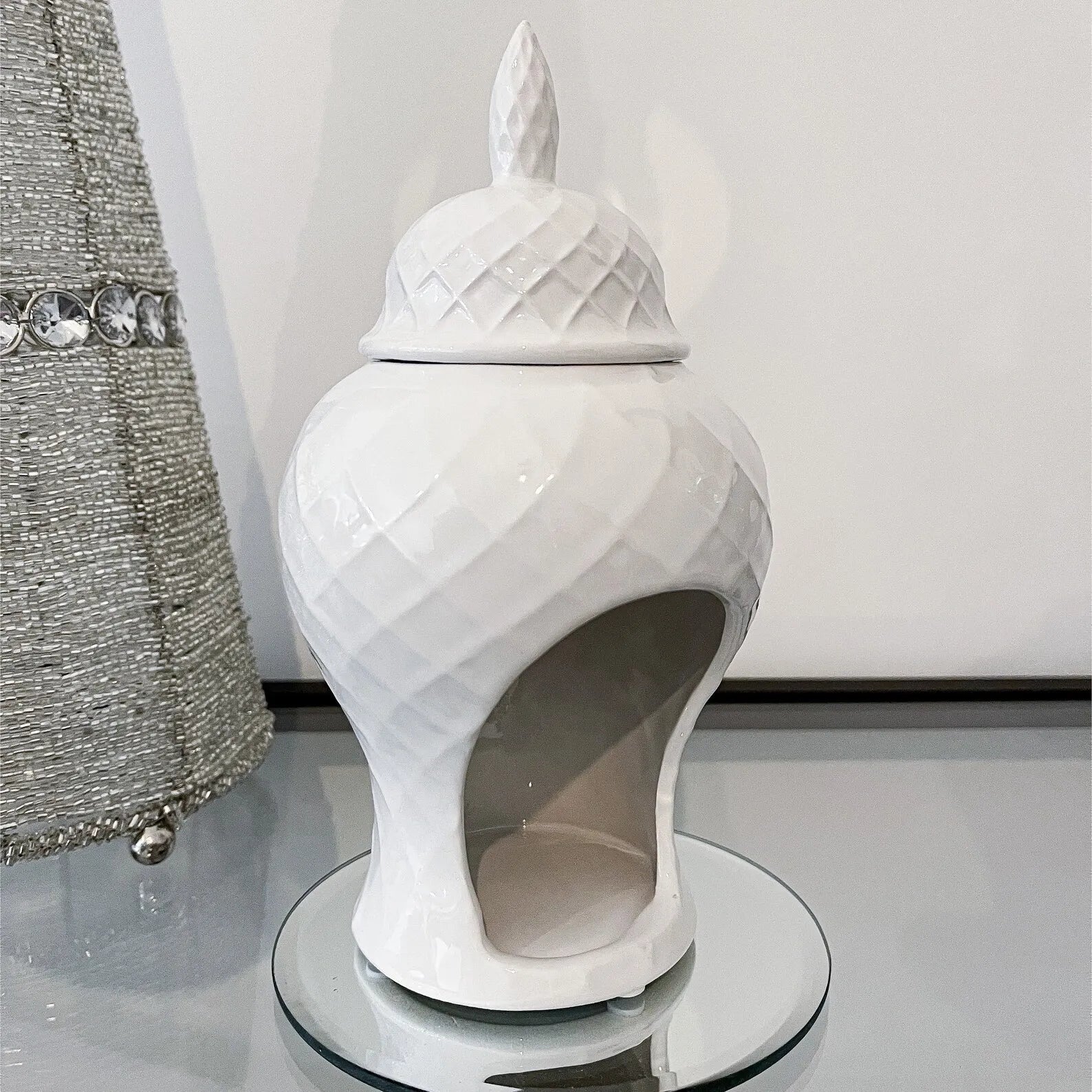 Ceramic Aromatherapy Stove Lamp Incense Wax Stove Household Candle Lamp Ceramic Wax Melting Device