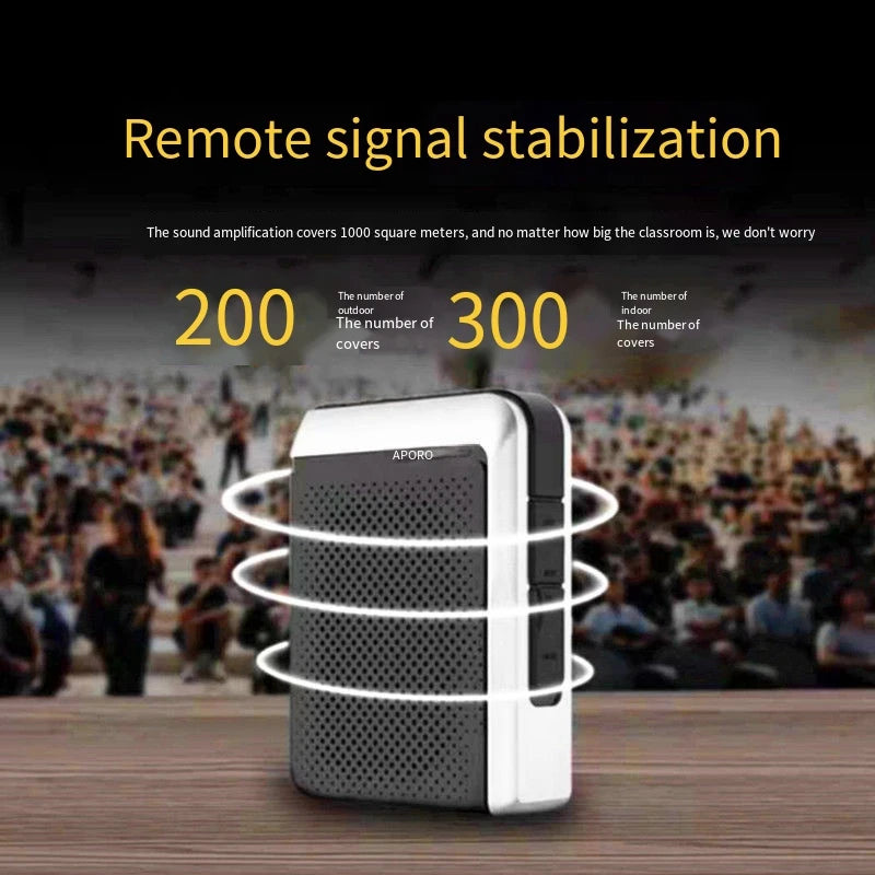 T18 Amplifier 30W 2.4G  Wireless Microphone Bluetooth 5.0 Speaker College Teacher School Tour Guide Portable FM Radio