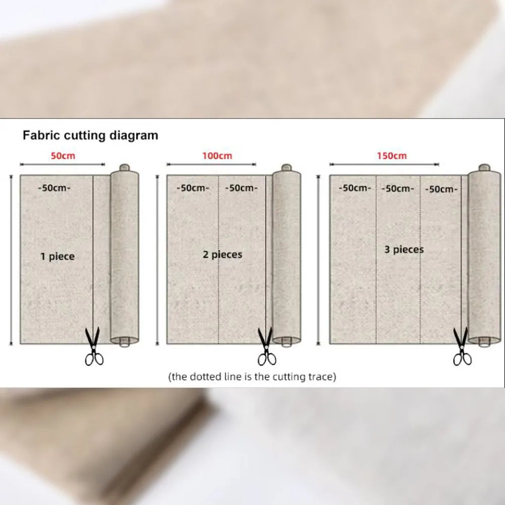 Raw Cloth Patchwork Painting Hemp Cotton Linen Fabric Burlap Sewing Textile Quilting Organic Material Craft Decoration 50x150cm