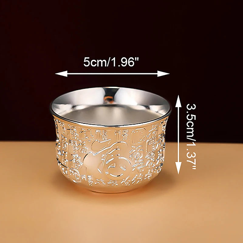 NEW Brass Serving Bowl Cup Chinese Ritual Buddhist Offering Water Bowl Brass Tibetan WorshipTemple Water Tea Container 2024