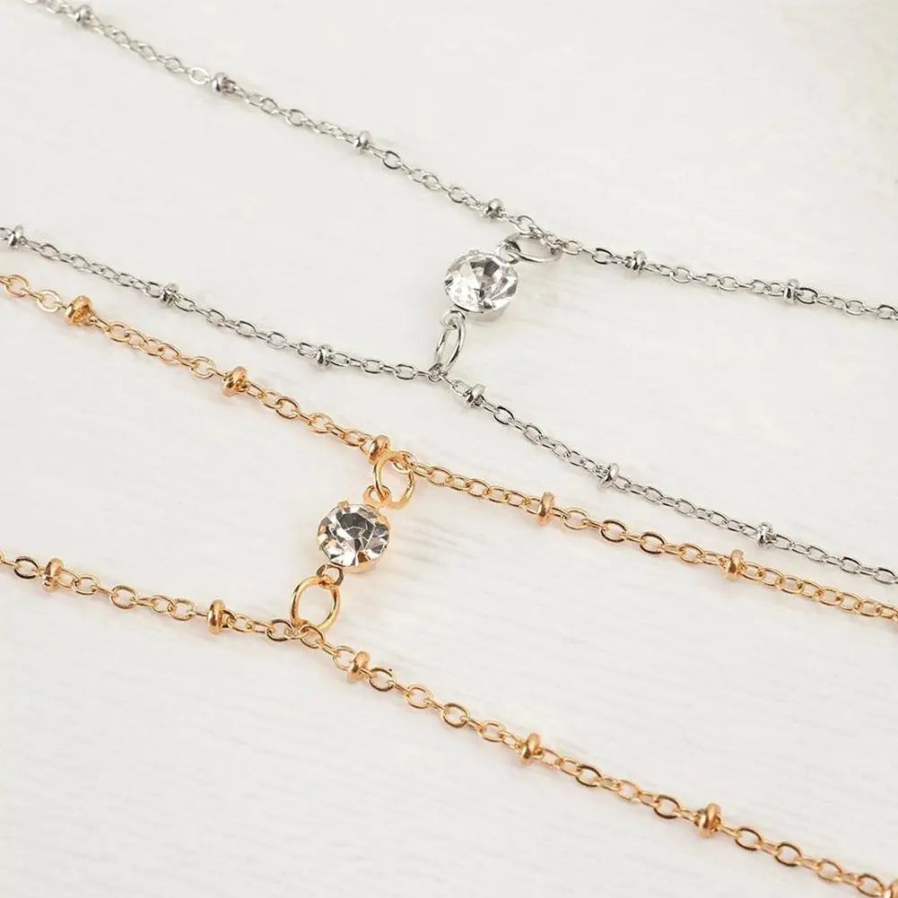 Simple Double Layer Bead Chain Ladies Waist Belly Chain Belly Belt Chain Women Fashion Body Jewelry Spring Summer Gifts