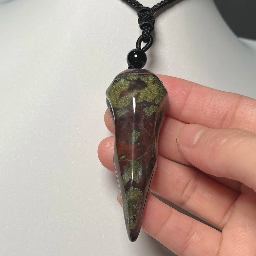 Necklace Pendant Natural Stone Irregular Shape Bead Blue Green Orange Labradorite Pendant for Women Men Jewelry 1Pcs