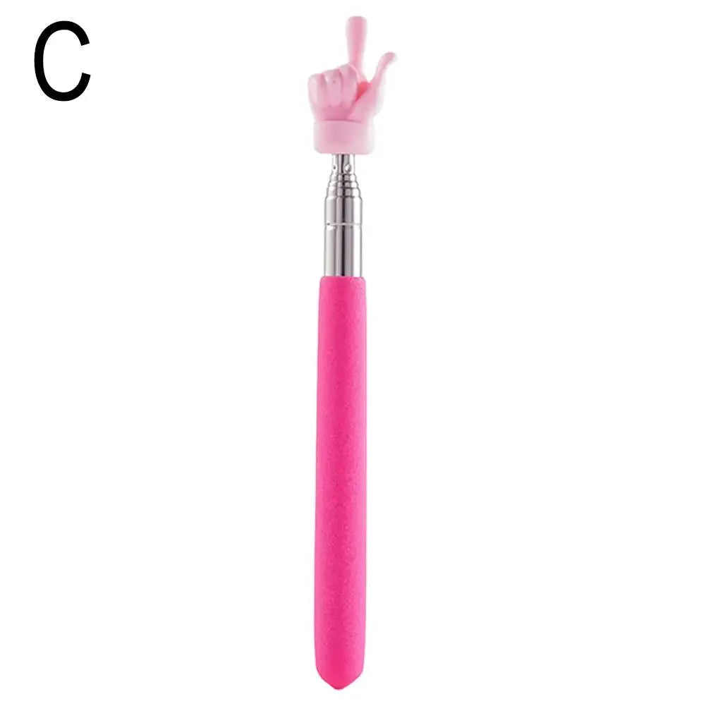Stainless Steel Teaching Pointer Parent-Child Finger Reading Sticks Telescopic Rod Finger Design Teaching Stick Kids School Tool