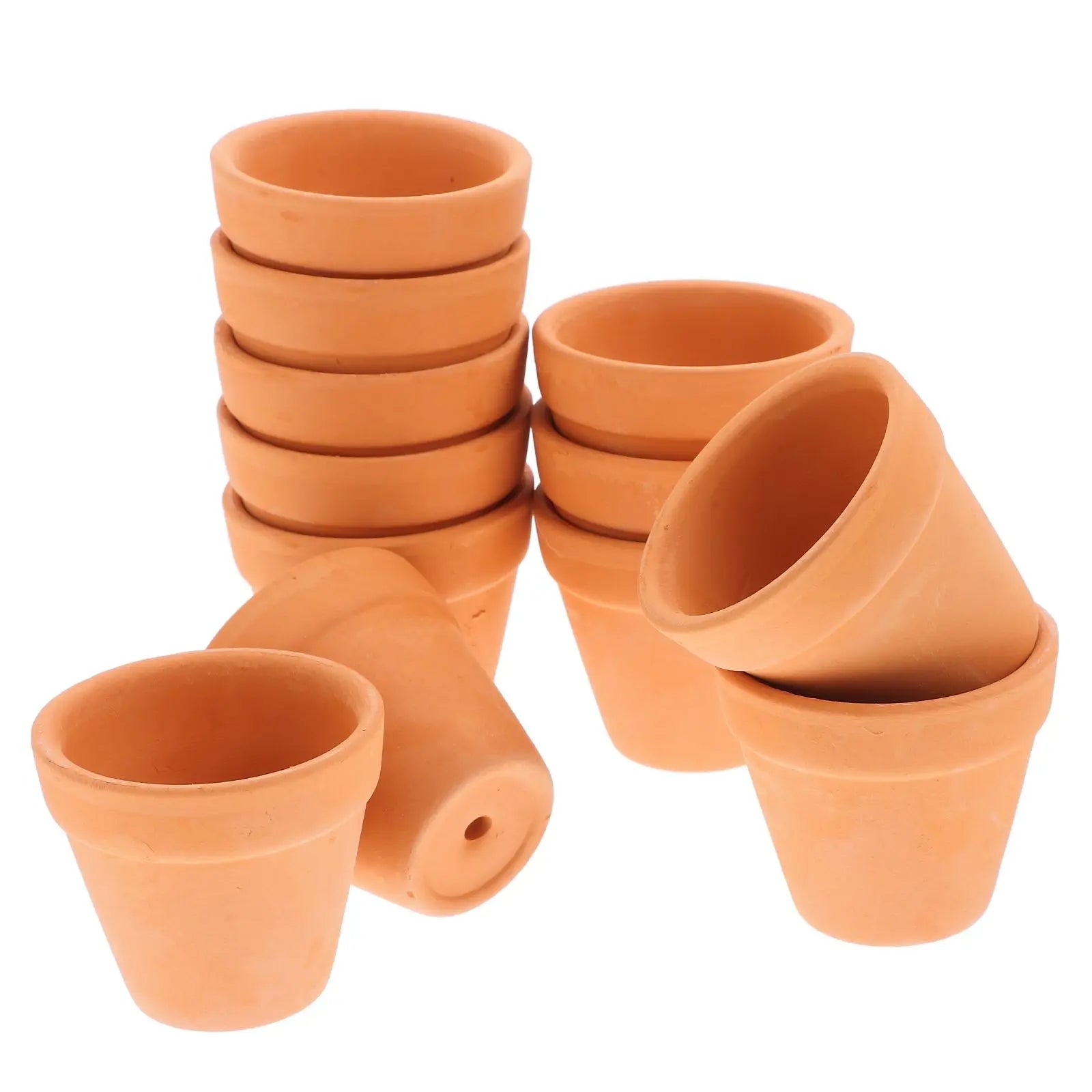 12 Pcs Mini Clay Pots Terracotta Planter Flower Pots Small Pots Plants Ceramic Mini Pots Clay Pots For Plants Garden Supplies