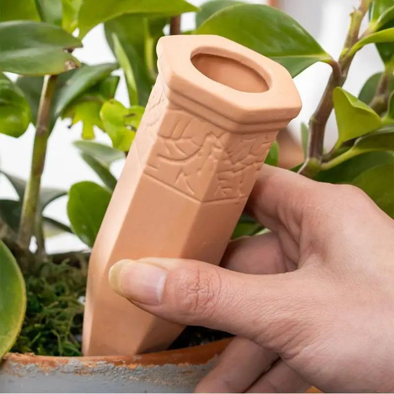 Terracotta Plant Watering Spikes Self Plant Watering Spikes 4pcs Terracotta Automatic Plant Waterer Devices Terracotta Slow