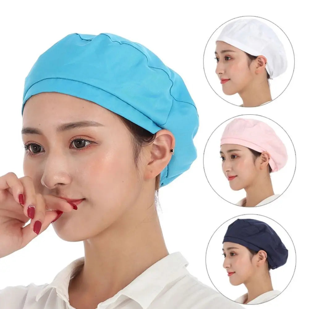 Cloth Work Hat Chic Work Wear Breathable Chef Hat Smoke-proof Dust Hair Nets Cap Hotel Restaurants