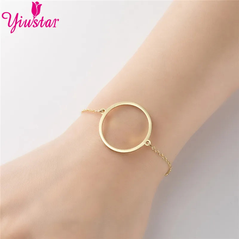 New Simple Christian Cross Stainless Steel Chain Bracelets for Women Men Religious Jewelry Lucky Cuff Bangles Gift Wholesale