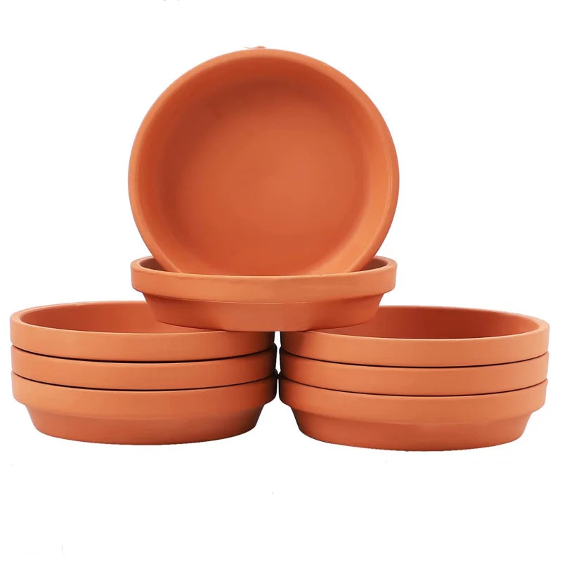 24pcs Terra Cotta Saucer, 3-inch Small Mini Clay Pots Tray, Suitable for 3inch, 2.5inch, 2inch Succulents Nursery Pots