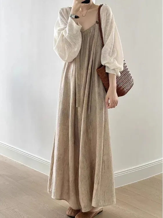 Ladies Cotton Linen Lazy Overalls Summer Drape Loose Casual Wide Leg Pants High Waist Long Trousers Comfortable Fit Casual Pants