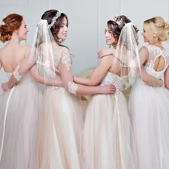 bride to be veil Embroidered Bridal Shower Engagement Party Bride To Be Headband Hen party gift Bride wedding party