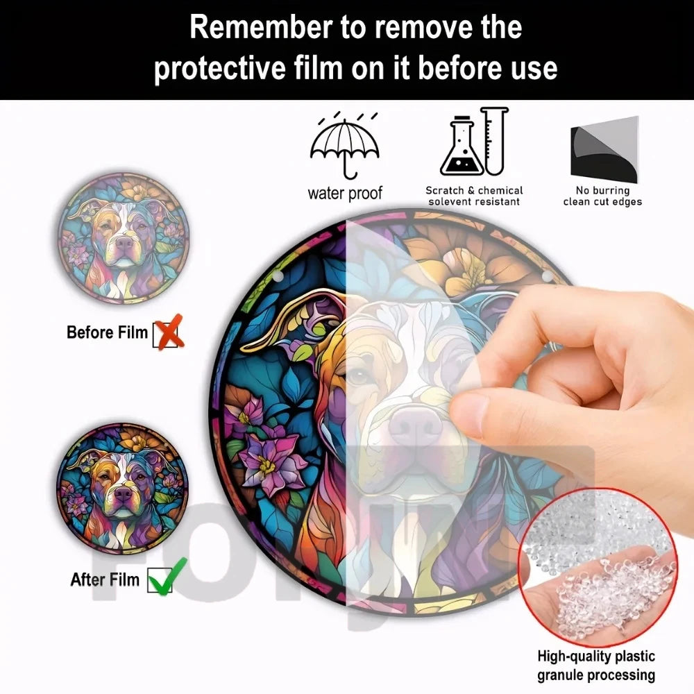 Cross Sun Catcher Acrylic Round Sign,Faux 3D Christianity Religious Pendant Plate,Home,Garden,Room,church,Holy Week&Easter Decor