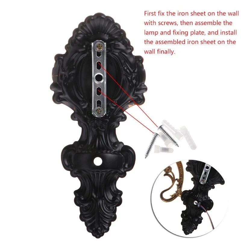 2025 New Vintage LED Wall Lamp Barn Lantern Retro Coal Oil Wall Light European Antique Style