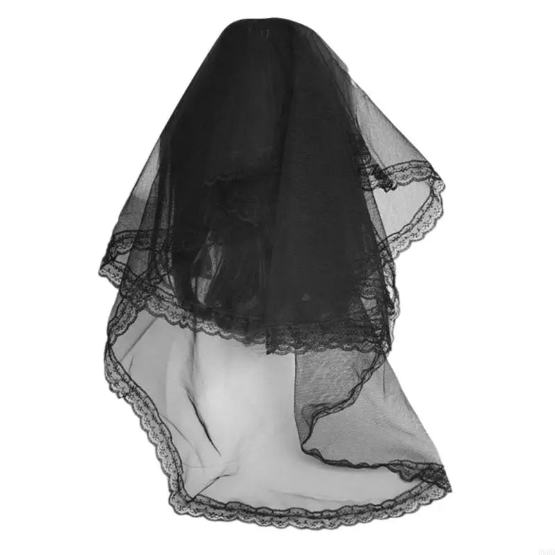 Ribbon Bowknot Veil Small Hat with Hair Clip Fashion Headwear Women Teens Halloween Hair Bows Masquerades Party Headwear