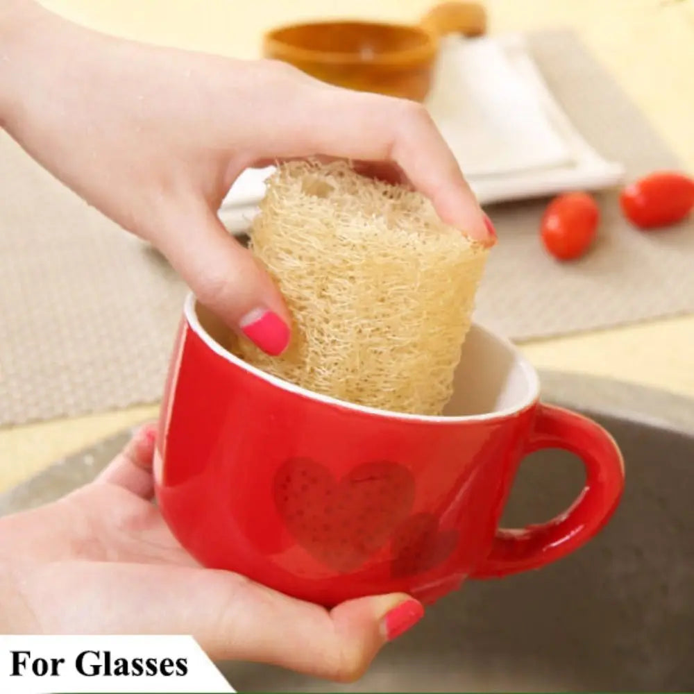 Natural Loofah Luffa Sponge Long Non-stick Dishwashing Artifact Ecological Planting Good Absorbency Body Shower Sponge