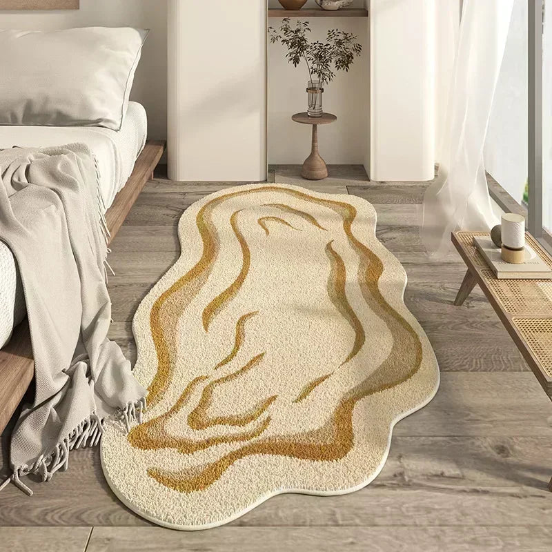 Irregular Living Room Large Area Carpets Minimalist Bedroom Bedside Carpet Plush Coffee Table Rugs Soft Comfortable Rug Alfombra