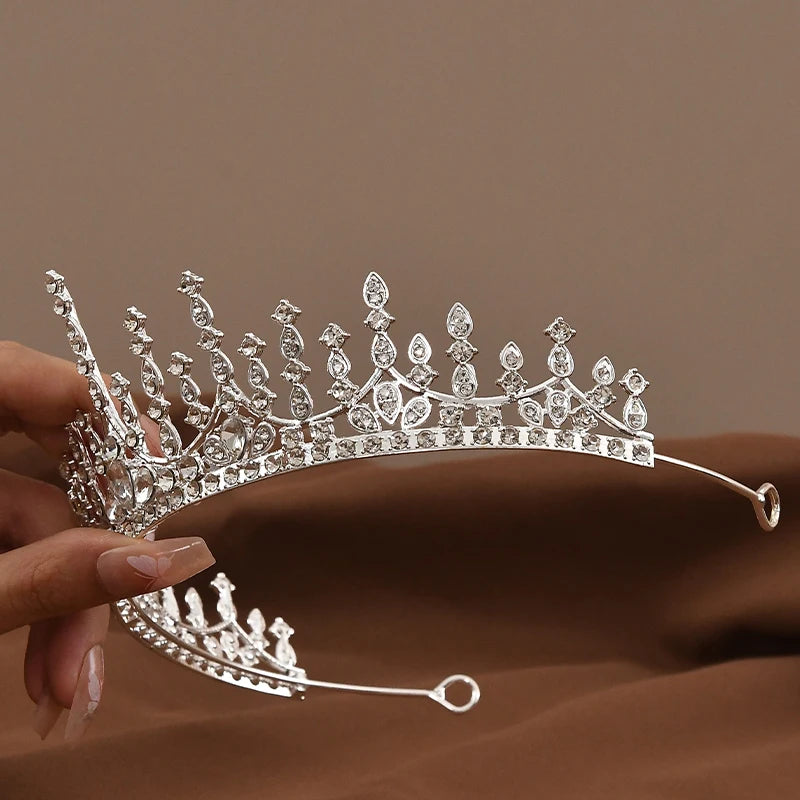 Baroque Vintage Luxury Crown Wedding Headwear For Girl Women's Birthday Party  Princess Children's Hair Jewelry Accessories