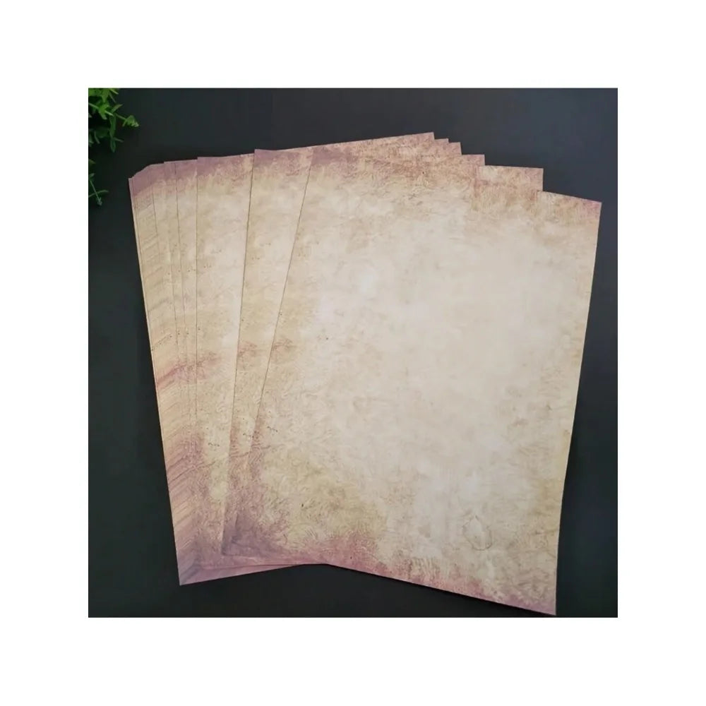 20 Sheets Vintage Parchment Paper - Antique Style Stationery For Inkjet & Laser Printers, Handwriting