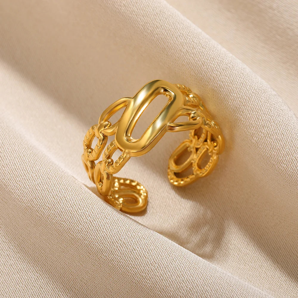 Retro Stainless Devil's Eye Rings For Women Men Punk Sun Adjustable Opening Ring Hipster Minimalist Round Heart Ring Jewelry New