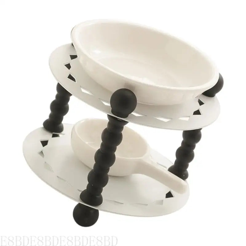 E8BD Ceramics Essential Oil Burners Fragrances Lamp with Spoon for Home Decors