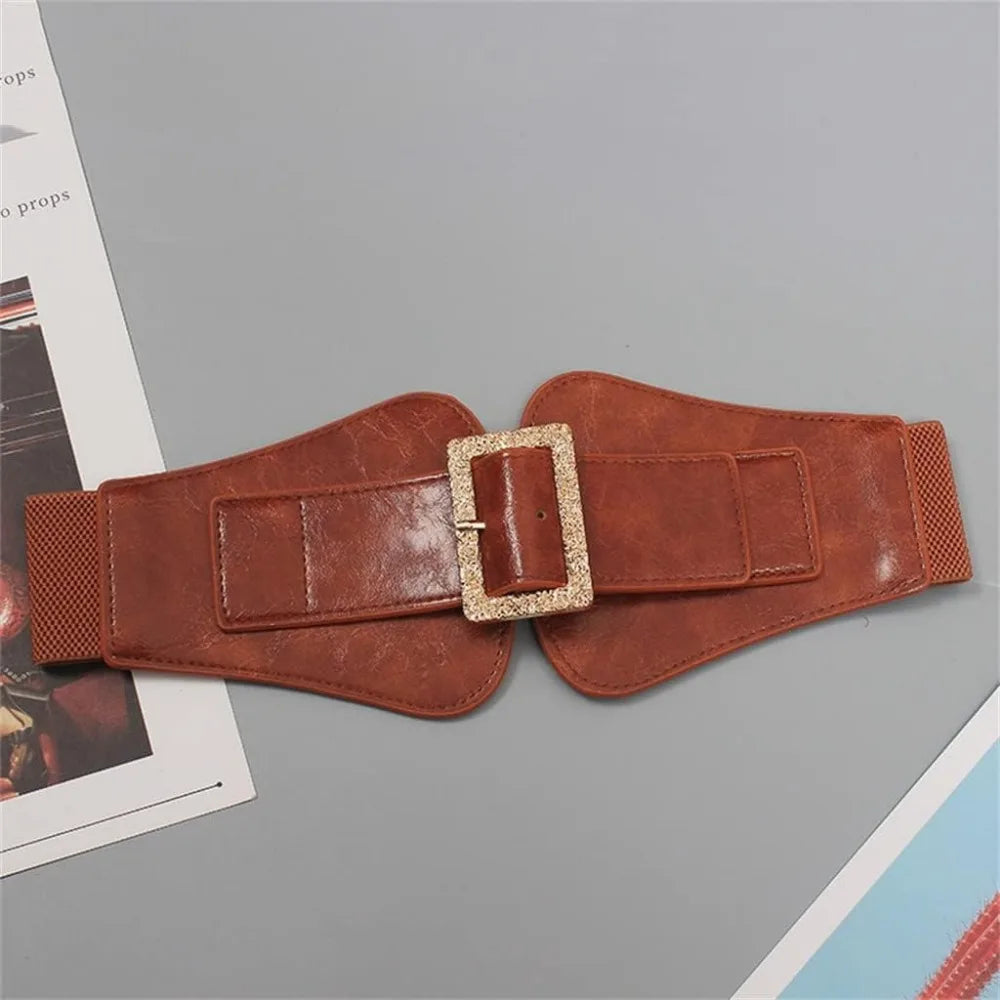 Wide Girdle Ladies with Suit Tunic Jacket Decorative Skirt Coat Sweater Elastic Elastic Belt