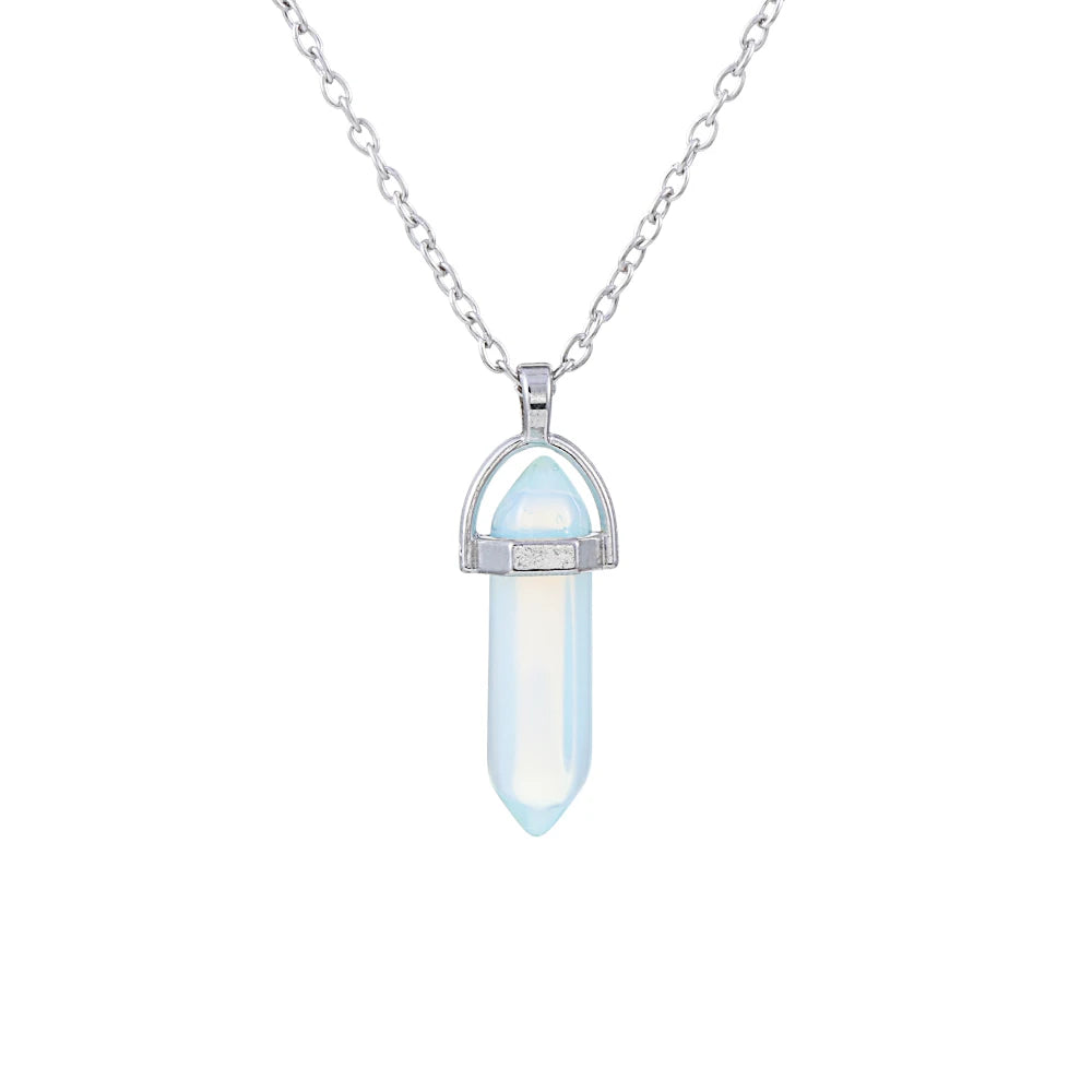 1Pc Irregular Rainbow Stone Natural Crystal Chakra Rock Necklace Golden Plated Quartz Pendant Nice Gift For Lover Friends