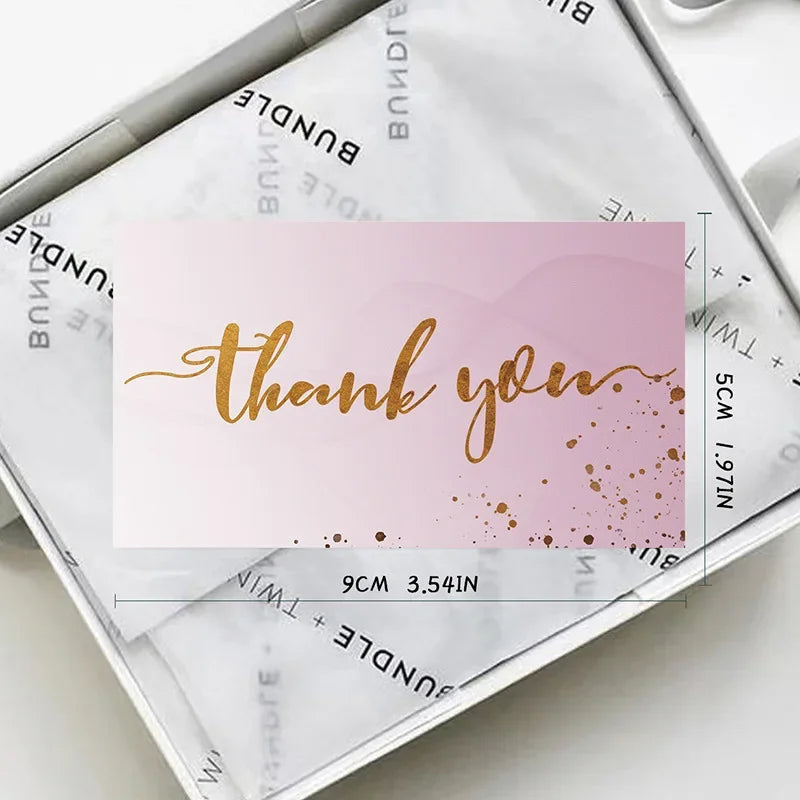 20/50/100pcs Thank You Card Gift Packaging Decor Card Wedding  Festival Party Gifts Card Invitation Card Business Label Tag Card