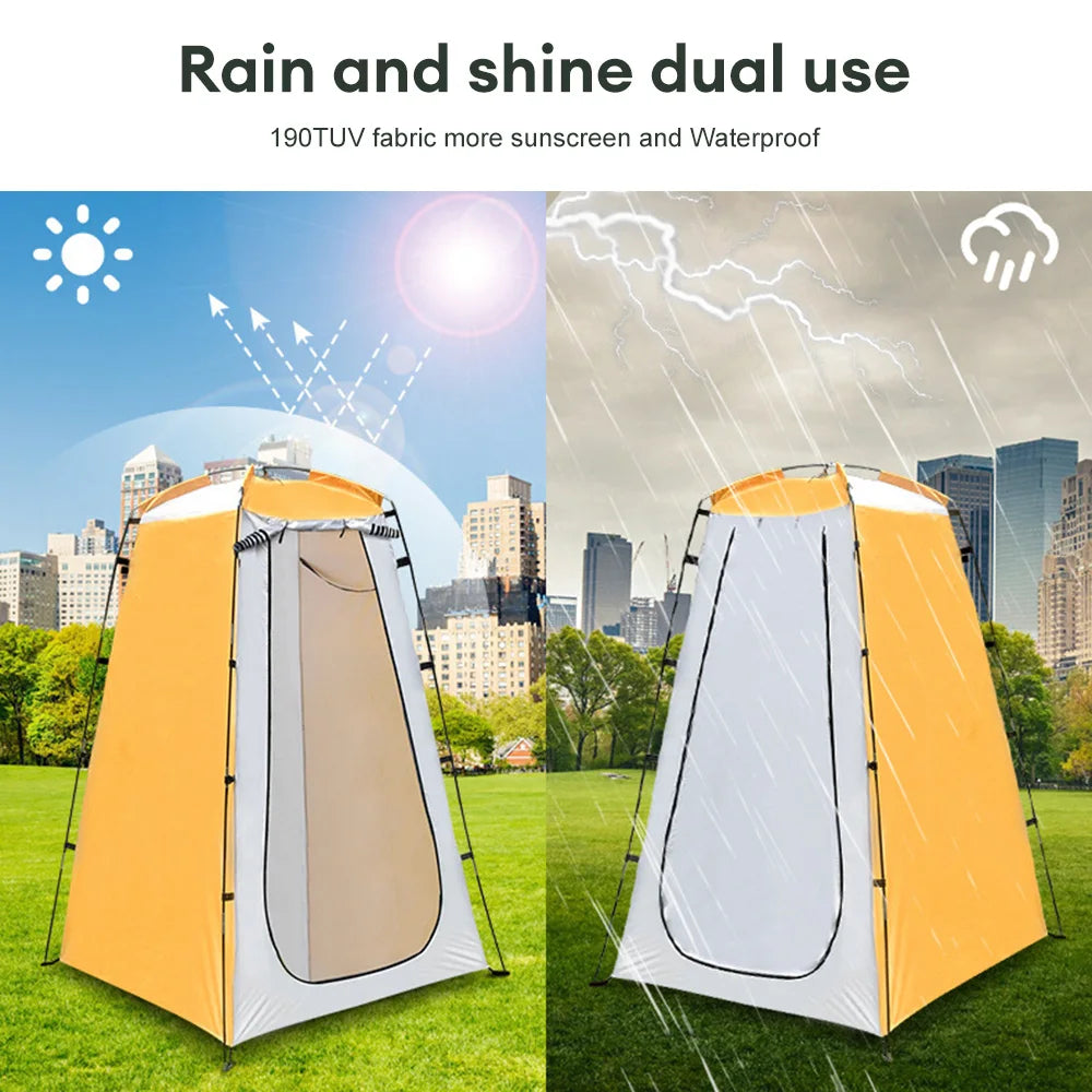 Portable Outdoor Tent Privacy Camping Shower Toilet Changing Room Waterproof UV Protection Beach Folding Bathing Pop Up Tent