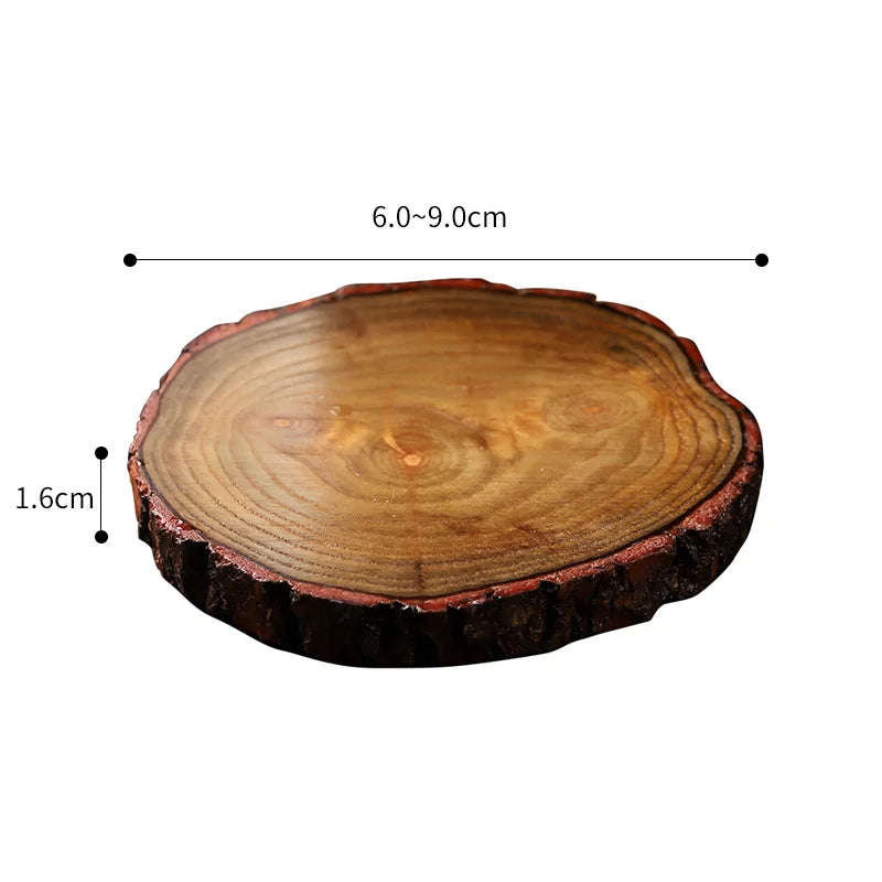 Natural Round Wooden Slice Cup Mat Durable Coaster Tea Coffee Mug Drinks Holder For DIY Tableware DÉCor Bar DÉCor Bar Accessorie