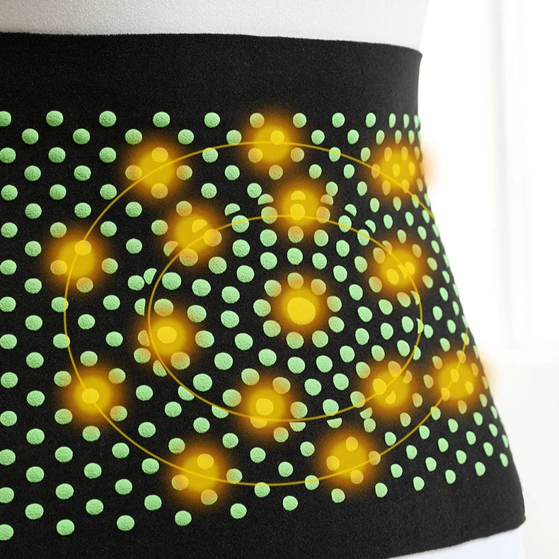 New Hot Mugwort Therapy Warm Waistband Self-Heating Lower Back Waist Support Belt High Elasticity Lumbar Back Brace