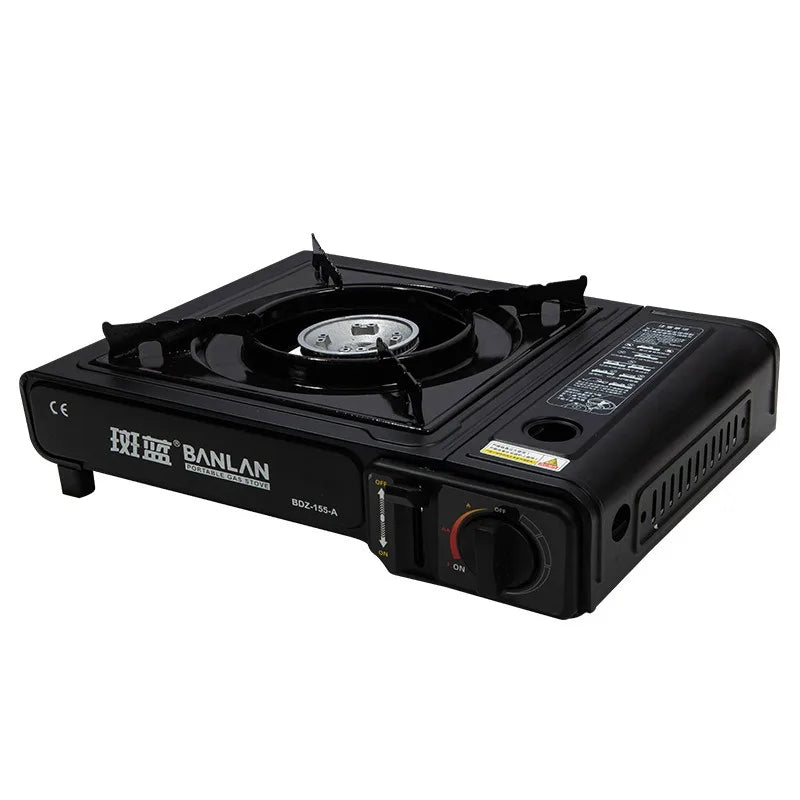 Portable outdoor gas stove, gas stove, commercial camping stove set, household windproof cookware