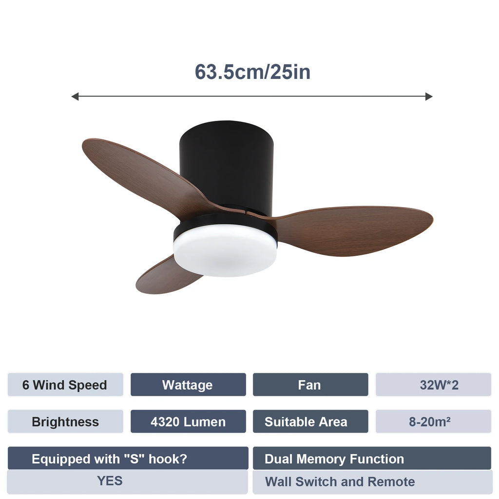 LED Ceiling Mounted Living Room Fan Light, Nordic Restaurant Decorative Ceiling Fan, Household Minimalist Electric Fan Light